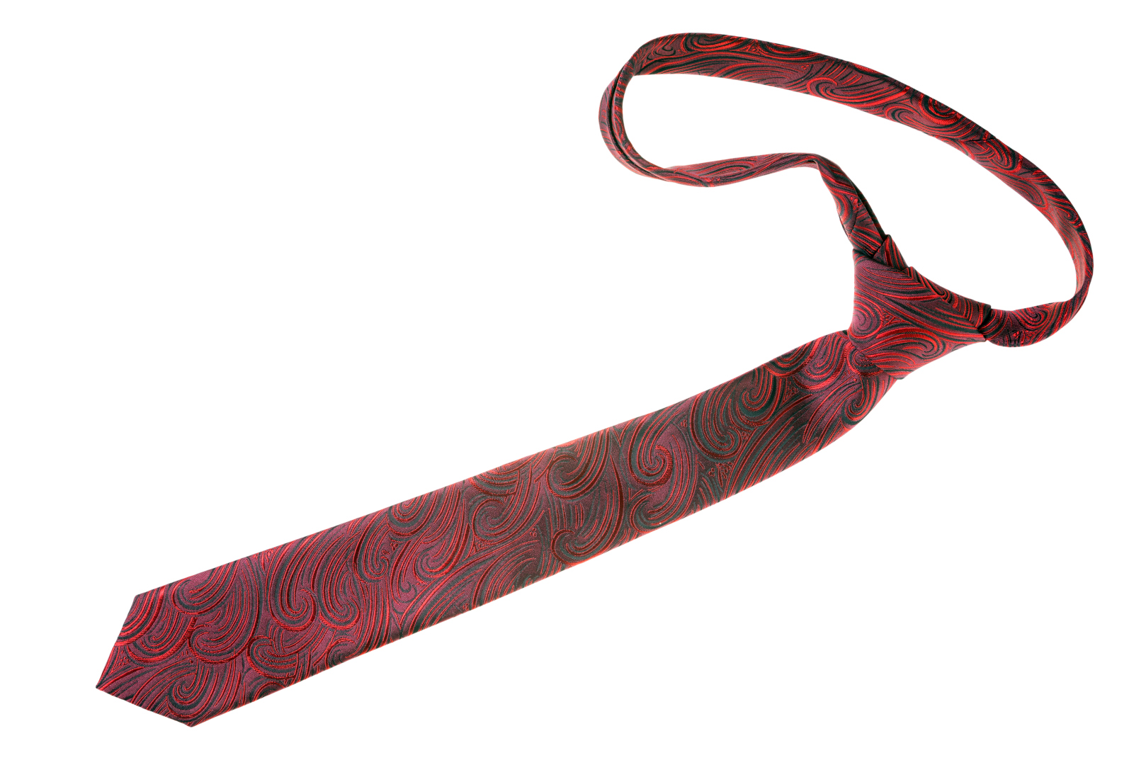 Red,Tie,Isolated,Over,A,White,Background,/,Tie